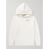 Off-White Kids - Logo-Print Cotton-Jersey Hoodie - Men - Neutrals - Age 10