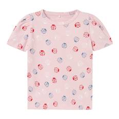Name It T-shirt - NmfFaye - Parfait Pink m. Print - Name It - 6 år (116) - T-Shirt