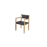 Cane-line Royal stol Teak med mørkegrå sæde