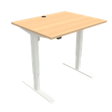 ConSet hæve sænkebord 501-33 - Bøg - Hvidt, 80x100 - ConSet