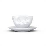 Tassen - Kaffekop Tasty ansigt Hvid