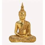 Thailandsk Buddha i guld - 35 cm - Thailanske Buddha statuer - GodKarmaShop