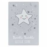 Twinkle Twinkle Little Star Børnetæppe - Play 2901 Grey - 100x150 / Grå