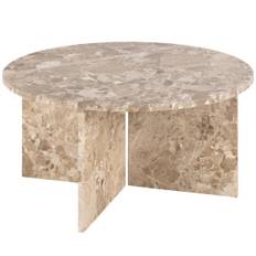 Vega marmor sofabord - 90 - latte brown