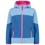 CMP - Girl's Jacket Fix Hood Ripstop - Regnjakke str. 140 blå