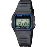 Casio CASIO Collection Men Digital Black Plastic Strap Watch F-91W-1XY