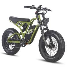 Fafrees F20 Ultra 750W 20" Fat Bike E-Mountain Bike 48V 25Ah LG Battery E-MTB - Green