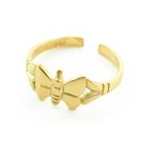 Butterfly Toe Ring in 9ct Gold