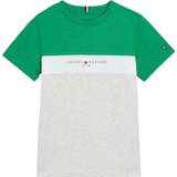 Tommy Hilfiger Essential Colorblock TEE S/S Str 3 år / 98 cm - Kortærmede T-shirts hos Magasin - Olympic Green/light Grey Melange
