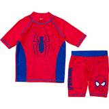 Spiderman UV sæt str. 122/128 - rød (På lager i et varehus)