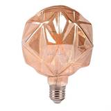 UDSALG - KRYSTAL 4W dekorativ globe 95 i vintage kubistisk design - Filament LED-pære 360-400 lumen - LED Lys > LED Pærer - LUTECCO - Spotshop