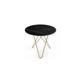 Ox Denmarq Dining O Table 80 Sort Marmor, Stel Messing