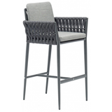 Hug bar havestol i aluminium og Couture Max H104 cm - Antracit/Mørkegrå