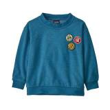 Patagonia Baby LW Crew Sweatshirt Change Jr Patches: Wavy Blue (Auslaufware)