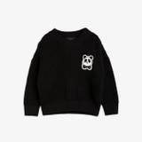 Panda knitted sweater - Black - 128/134