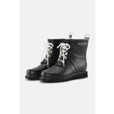 Short Rubber Boots - Black - LS42 - rub2 short rubber boots rain boots black