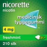 Nicorette Freshmint 4 mg 210 stk Medicinsk tyggegummi + FRI FRAGT