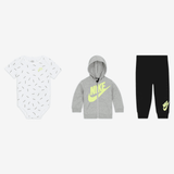 Nike Just Do It-buksesæt i 3 dele til babyer (3-6 M) - sort - 0-3M