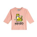 Kenzo Kids Baby printed cotton top - pink - 80