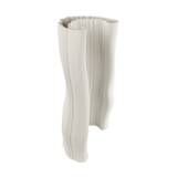 3D Printed Wave vase - 30x19 - hvid