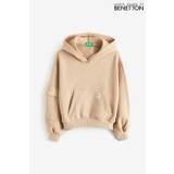 Benetton Girls Brown Sweater Hoodie