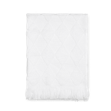 JUNA - Diamant Håndklæde 50x100 Cm - Hvid