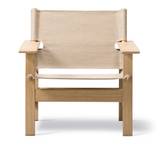 Fredericia Furniture - The Canvas Chair, Light Oiled oak, Natural canvas