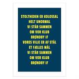 Plakat - Stoltheden Brøndby IF fra Walldelux.dk
