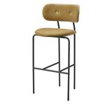 GUBI | Coco Bar Chair Fully Upholstered - Velvet, Gubi (294 Grey Green, Standard)
