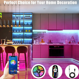 SHEIN 1pc RGB 24-Key Egg-Shaped Controller+Mobile APP Control 5V/5050 Decorative LED Strip Lights For Home Bedroom Living Room Ambience Lighting Decoration,