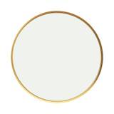 Reflection mirror with brass frame - 50 cm - Messing / glas, Metal