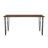 Fritz Hansen FH3605™ Skrivebord u. skuffe - Lakeret valnød, pulverlakeret stål