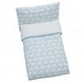 RättStart Elephant Baby sengetøj, Øko bomuld - 70 x 100 cm - Lyseblå