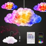 SHEIN 1pc Cloud Light Kit, Music Mode Light String, Remote Control, Creative Night Light