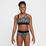 Asymmetrisk Nike Swim Wild-monokini til større børn (piger) - grå - XL