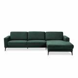City | Chaiselong sofa - Mirage Velour / Grøn