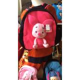 Disney - Winnie The Pooh - Piglet - Cuties - Skoletaske/Rygsæk Backpack - Bag/Taske - Super nuttet - Plush/Bamse