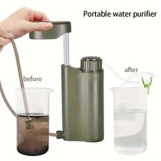 Ultra-precision Portable Water Purifier For Camping, Hiking, And Backpacking - Double 0.01 Micron Filtration For Life-saving Water Purification