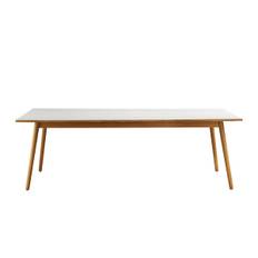 FDB Møbler | C35C Spisebord - Egetræ / grå linoleum, 1 stk.