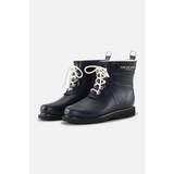 Short Rubber Boots - Dark Indigo - LS35 - rub2 short rubber boots rain boots dark indigo