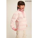 Joules Girls' Burnham Pink Stripe Funnel Neck Sweatshirt