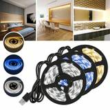 SHEIN 1pc 3m 180leds Monochrome LED Light Strip,USB Power Supply,TV And Computer LED Backlight Decorative Light,3 Color Options, Easy To Install,With Adhesi