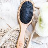 Detangling Brush: Skøn hårbørste med bambusskaft, fjerner nemt filtre i vådt og tørt hår