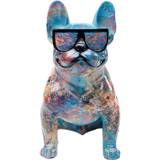 KARE DESIGN Hund med solbriller figur - multifarvet polyresin