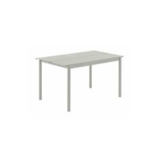 Muuto Linear Steel Table, Vælg farve Grey, Størrelse 140 x 75