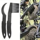 4pcs Bicycle Chain Cleaning Brush Crank Tool Set For Mountain Bike Bicycle Chain Cleaning Maintenance