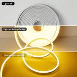 SHEIN 1pc 9.8ft Flexible Waterproof Led Strip Neon Light, Warm White Color With On/Off Switch For Indoor Decoration, Such As Living Room, Bedroom, Dressing