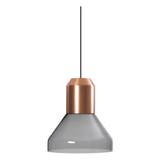 ClassiCon - Bell Light, Ø 35 cm, Kopparuttag, Grå glasskärm