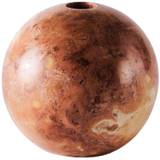 Dusty Deco Sphere Lysestage Ø12 Cm - Fyrfadsstager Marmor Rød - DD40000031