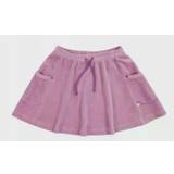 Velour nederdel i støvet rosa - 110